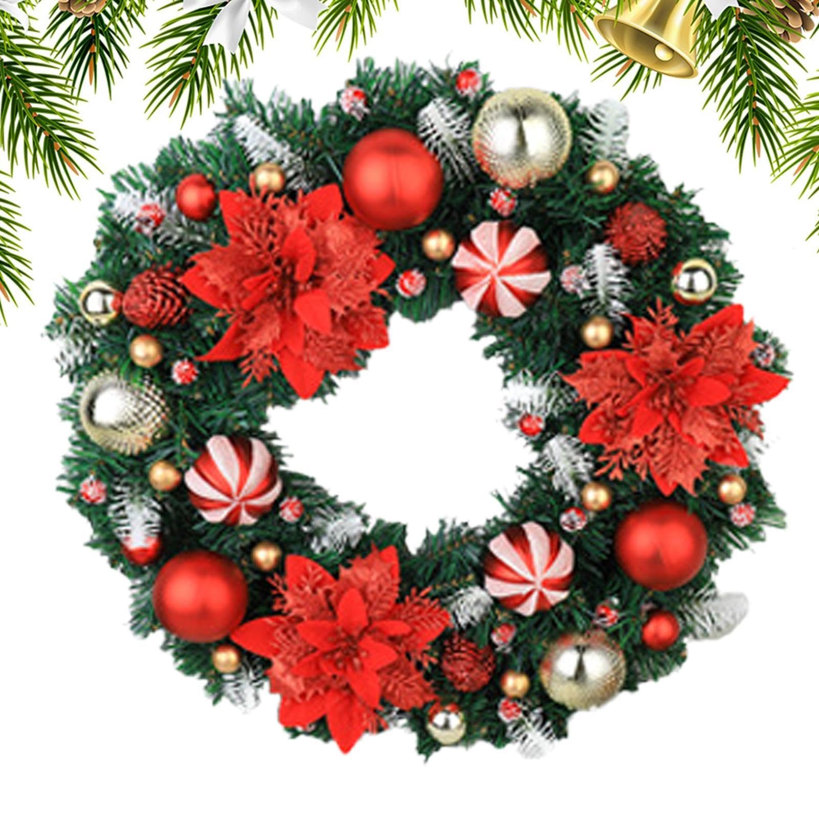 Couronne de Noël éclairée : la solution déco sans perte d'aiguilles pour vos portes