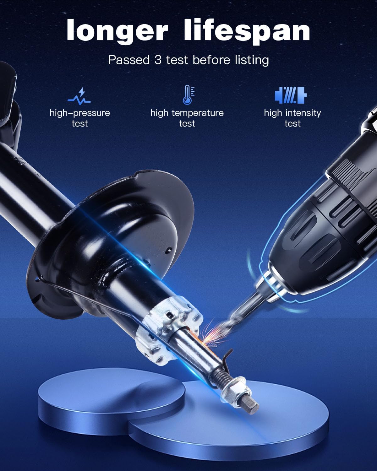 ECCPP Shocks Struts Front Shocks Absorbers Struts for 2007-2009 for Ford Edge,2007-2009 for Lincoln MKX 334644 334645-2pcs shocks