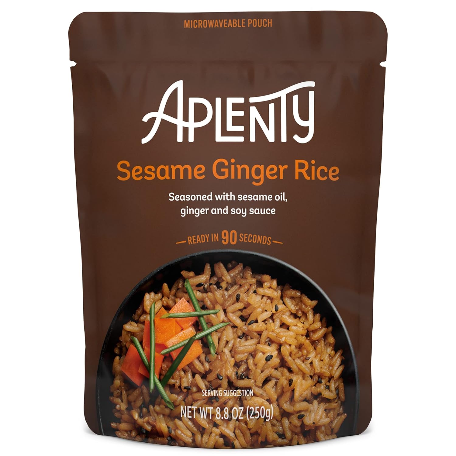 Amazon Brand, Aplenty Sesame Ginger Rice, 8.8 Oz Grocery