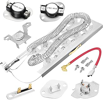 【Upgraded】WP3387747 3387747 Dryer Heating Element for Whirlpool Cabrio Duet Kenmore Elite Maytag bravos xl Dryer WED5100HW1 WED5500XW1 WED5700AC1 WED6120HW1 WED6620HW1 MED5500FW1 MED6230RHW1