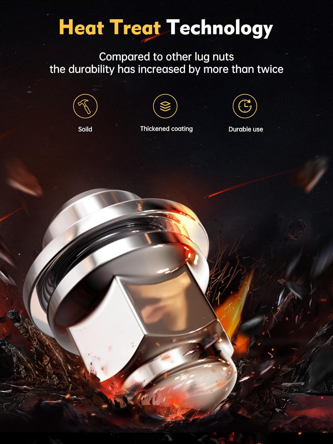 MIKKUPPA 20pcs M12x1.25 Mag Lug Nuts - Replacement for Nissan Altima Maxima Murano Infiniti Factory Wheel, Chrome 12x1.25mm OEM Washer Style Tire Lug Nuts