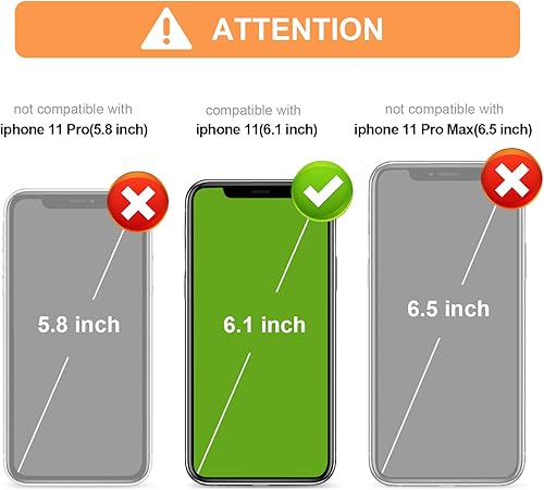 Miniatura 2 de Vaburs Funda compatible con iPhone 11 con tarjetero y diseño de mariposa en relieve, piel sintética de alta calidad, doble botones magnéticos, a