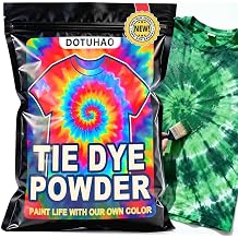 Tie Dye Powder, Green Fabric Dye, Tie Dyes for Clothes, Creative Dyes for Clothes, Perfect for Arts & Crafts, DIY Fabric Art Green, 2 oz