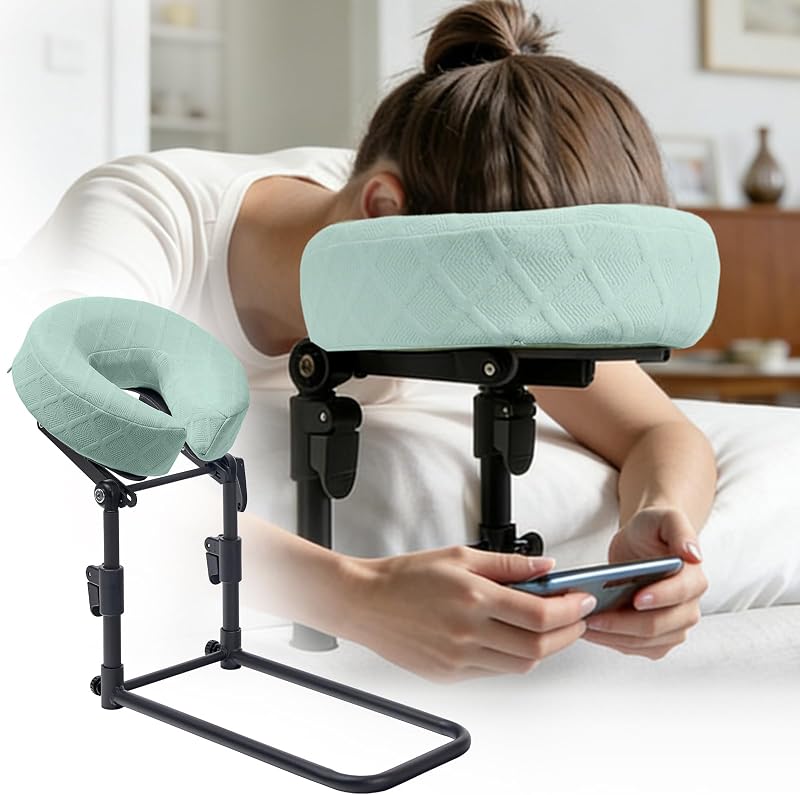 Apoio de cabeça Gererixy para cama com altura ajustável e almofada de espuma viscoelástica, Verde