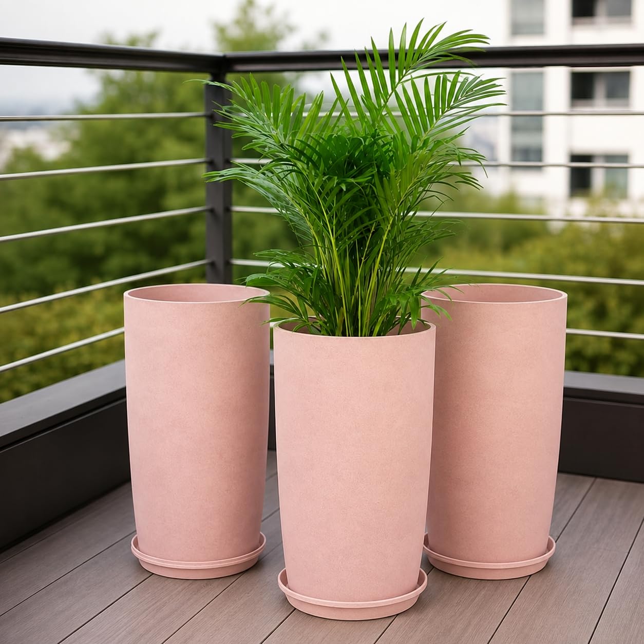 Go Hooked Tower Pots - 4 Pack, Indoor Outdoor Planters -18 Go Hooked Tower Pots - 4 Pack, Indoor Outdoor Planters -18