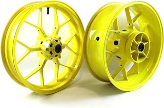 Arashi Rodas Arims Frente e Traseira para Honda CBR600RR 2007-2017 Acessórios de Substituição de Motocicleta CBR 600 RR CBR600 600RR 17 polegadas Amarelo Neon 2008 2009 2010 2011 2012 2013 2014 2015 2016