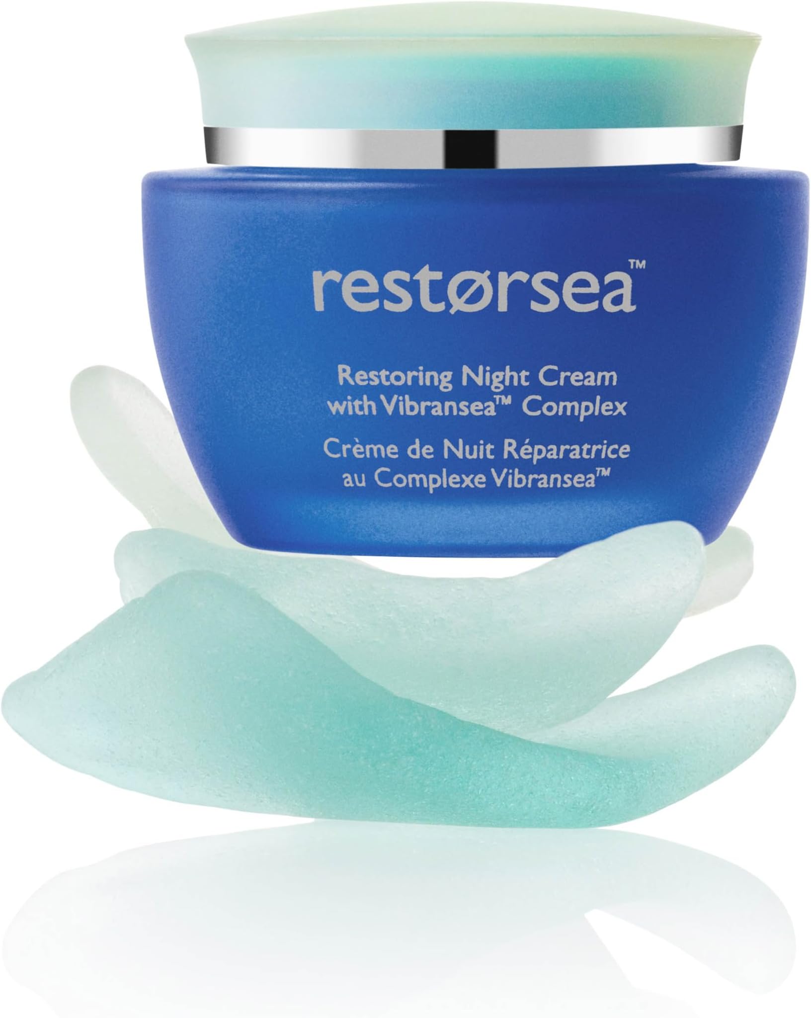 Restorsea Restoring Night Cream – Hydrating Cream for Normal to Dry Skin – Supports Overnight Skin Renewal & Radiance – With Vibransea™ Complex & Wild Oat – Clean, Non-Toxic, Hypoallergenic 1.7oz