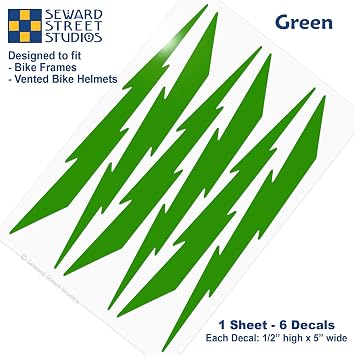 Seward Reflective Decals Lightning Set Lightning Reflector Safety Sticker Kit Street Studios