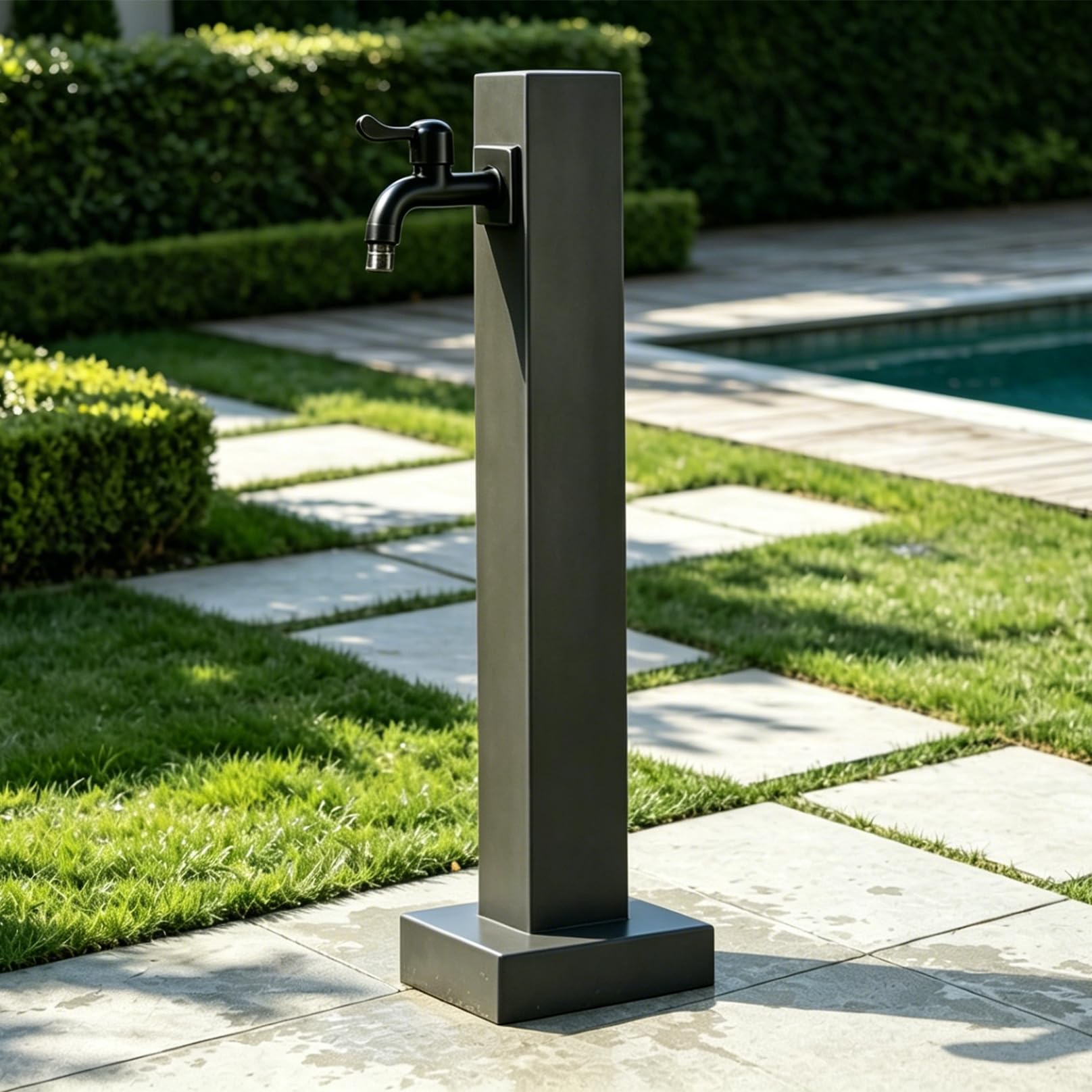 Aevixel Outside Tap Kit for Convenient Water Access, Rust-Resistant Outdoor Water Faucet, Take Anywhere Outside Tap, for Garden Farm Backyard Irrigation Washing 60cm