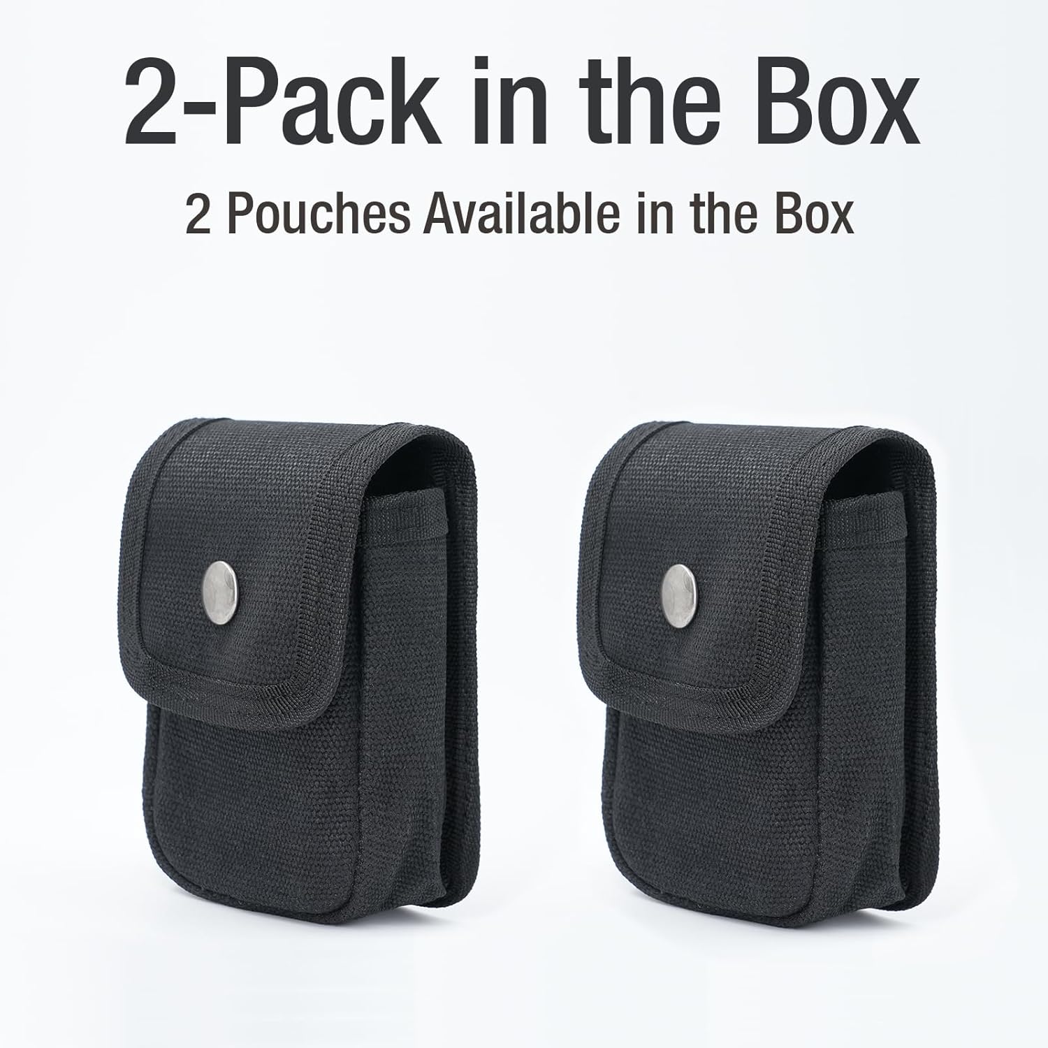 Tintirs 2 Pack EDC Belt Pouches for Men Women, Compact Holster Pouches Waist Bags with Belt Loop for Fishing, Hiking, Camping, Durable Snap Closure, Premium Waxed Canvas - Image 7