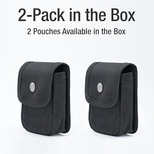 Miniatura 7 de Tintirs 2 Pack EDC Belt Pouches for Men Women, Compact Holster Pouches Waist Bags with Belt Loop for Fishing, Hiking, Camping, Durable Snap Closure,