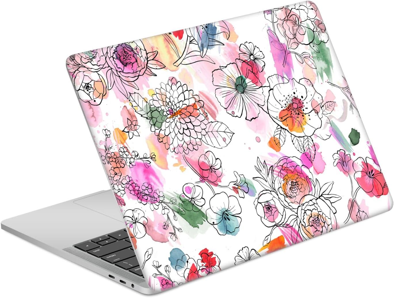 Head Case Designs Officially Licensed Ninola Fuchsia Flower Romantic Pink 2025-26 Collection Vinyl Sticker Skin Decal Cover Compatible with Apple MacBook Air 15" M2 2023