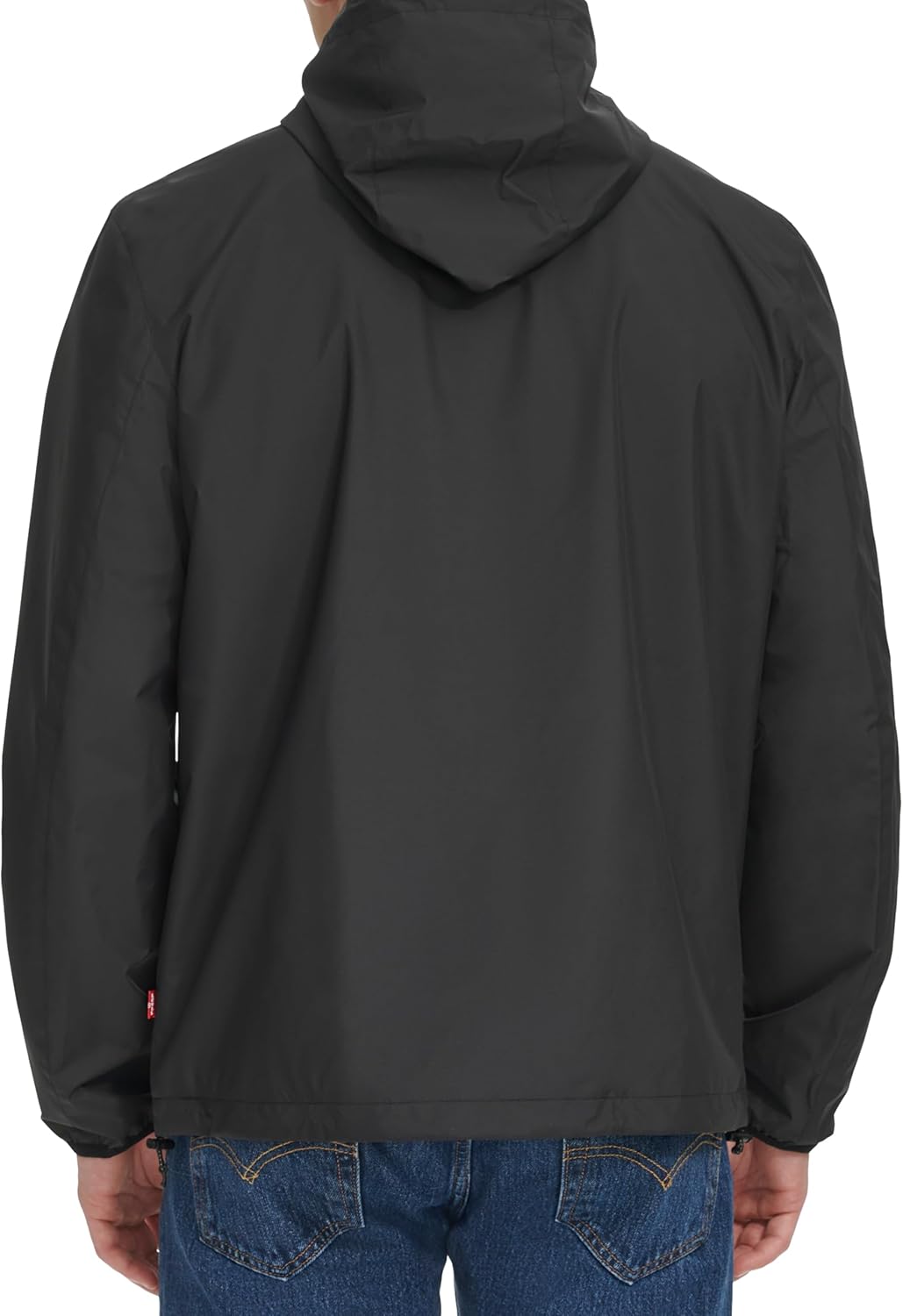 Levi's Men's Hooded Rain Jacket & Windbreaker, Black, X-Large - Image 4