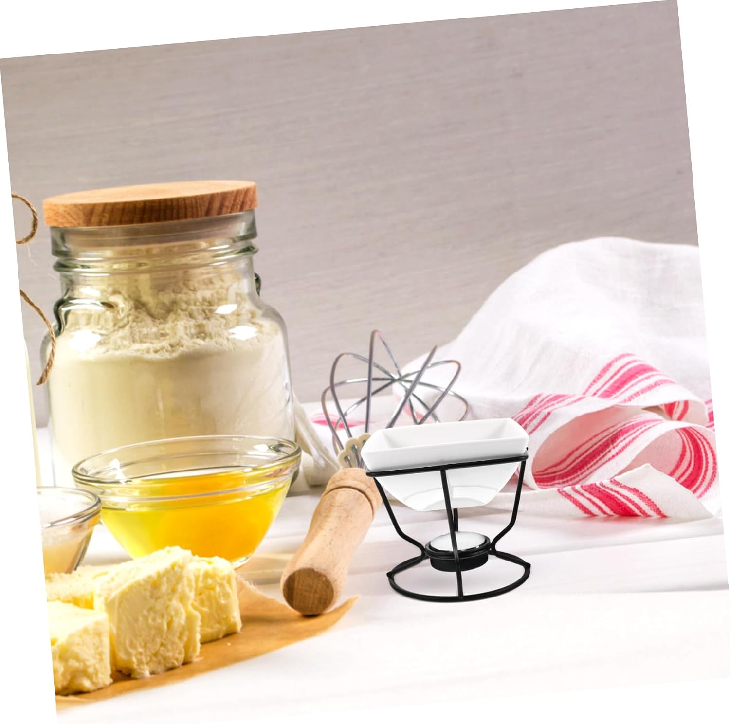Ceramic Chocolate Melting Pot for DIY Baking and Fondue