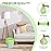 Magesh 105 Count 4 Gallon Small Trash Bags, Green, Transparent, Durable, Leak-Proof, Unscented, Easy to Use, Versatile, Outstanding Customer Service