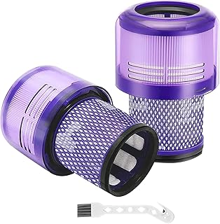 2 Stück Filters für Dyson V11 Absolute Torque Drive Animal, V15 Detect, SV14, SV22 Vacuum Cleaner, Washable Replacement Filter Accessories für Dyson Battery Vacuum Cleaner # DY970013-02