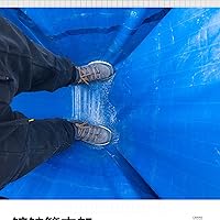 Vista 3 de Estanque de piscina sobre el suelo para acuario con marco de acero y válvula de drenaje, lona de PVC para estanques, pecera Koi Goldfish