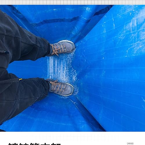 Miniatura 3 de Piscina rectangular sobre el suelo para piscina infantil de camarones de lona con soporte grueso, fácil de instalar, PVC de 0.039 in, no deformado