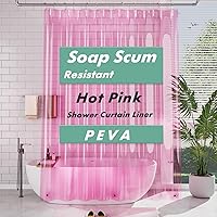 Vista 15 de AmazerBath Forro de cortina de ducha extra largo, forro de cortina de ducha transparente de 96 pulgadas de largo, 72 x 96 pulgadas, forro de cortina