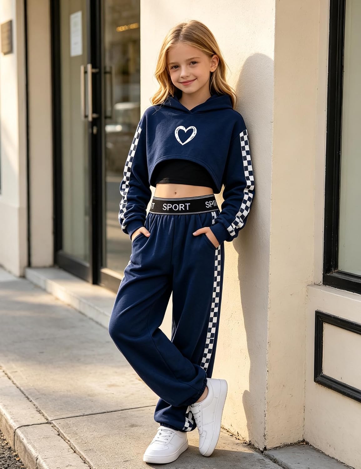 Girls Outfits 3-Piece Fall Winter Clothes Set for Tweens 6-16Y
