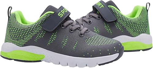 Miniatura 7 de MAYZERO Tenis para niños, para correr, deportes, transpirables, ligeros, para caminar, a la moda, para niños y niñas