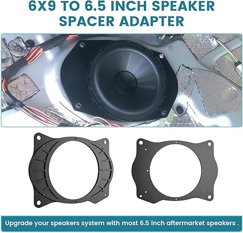 Miniatura 3 de NuIth Cubierta trasera de 6 x 9 a 6.5 pulgadas adaptador de altavoz anillos espaciadores para Toyota 02-11 Camry/03-13 Corolla /07-15 Yaris/04-09