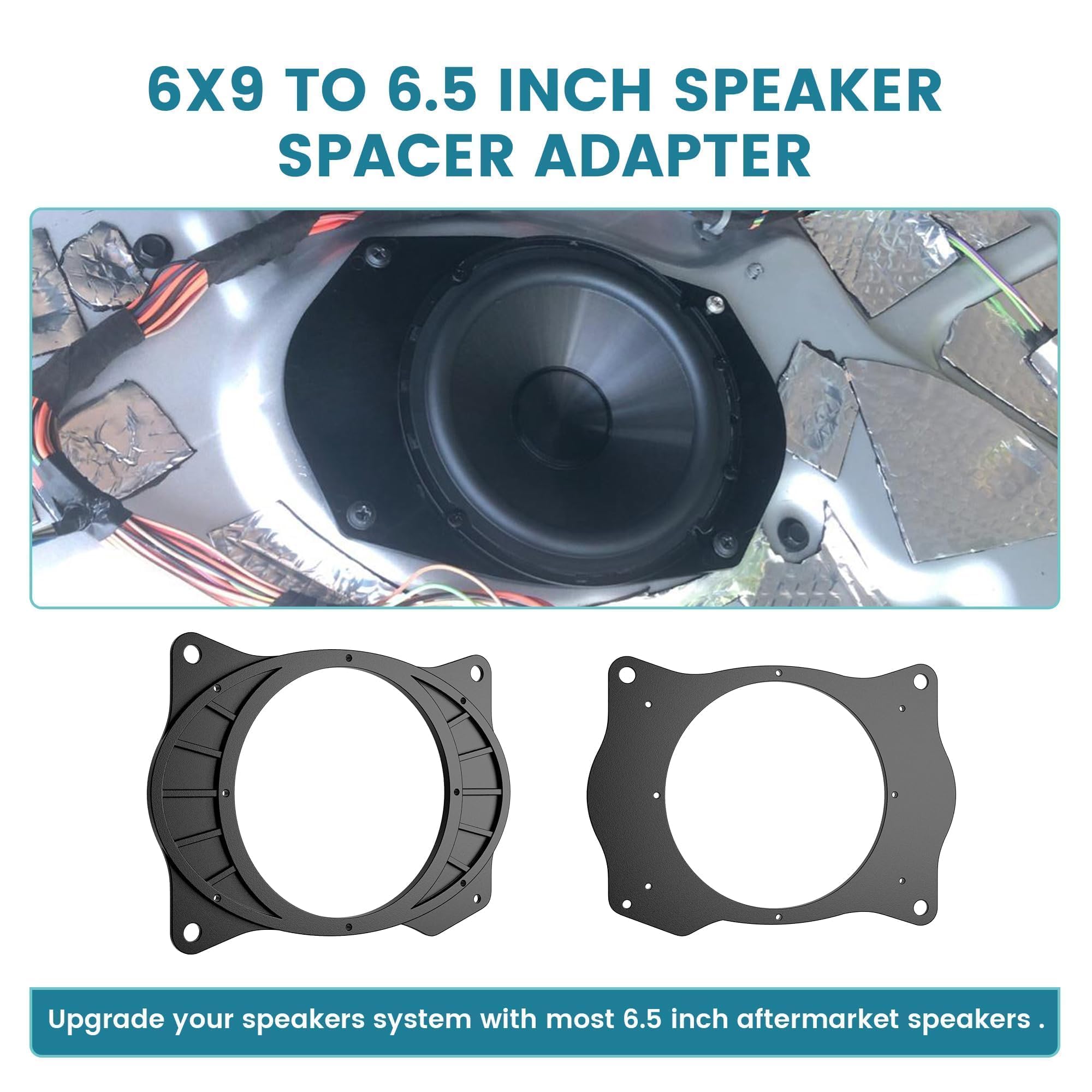 2x 6x9 Inch Speaker Spacer Ring Adaptor Brackets Mounting Adapter Washer Gasket 2x 6x9 Inch Speaker Spacer Ring Adaptor Brackets Mounting Adapter Washer Gasket