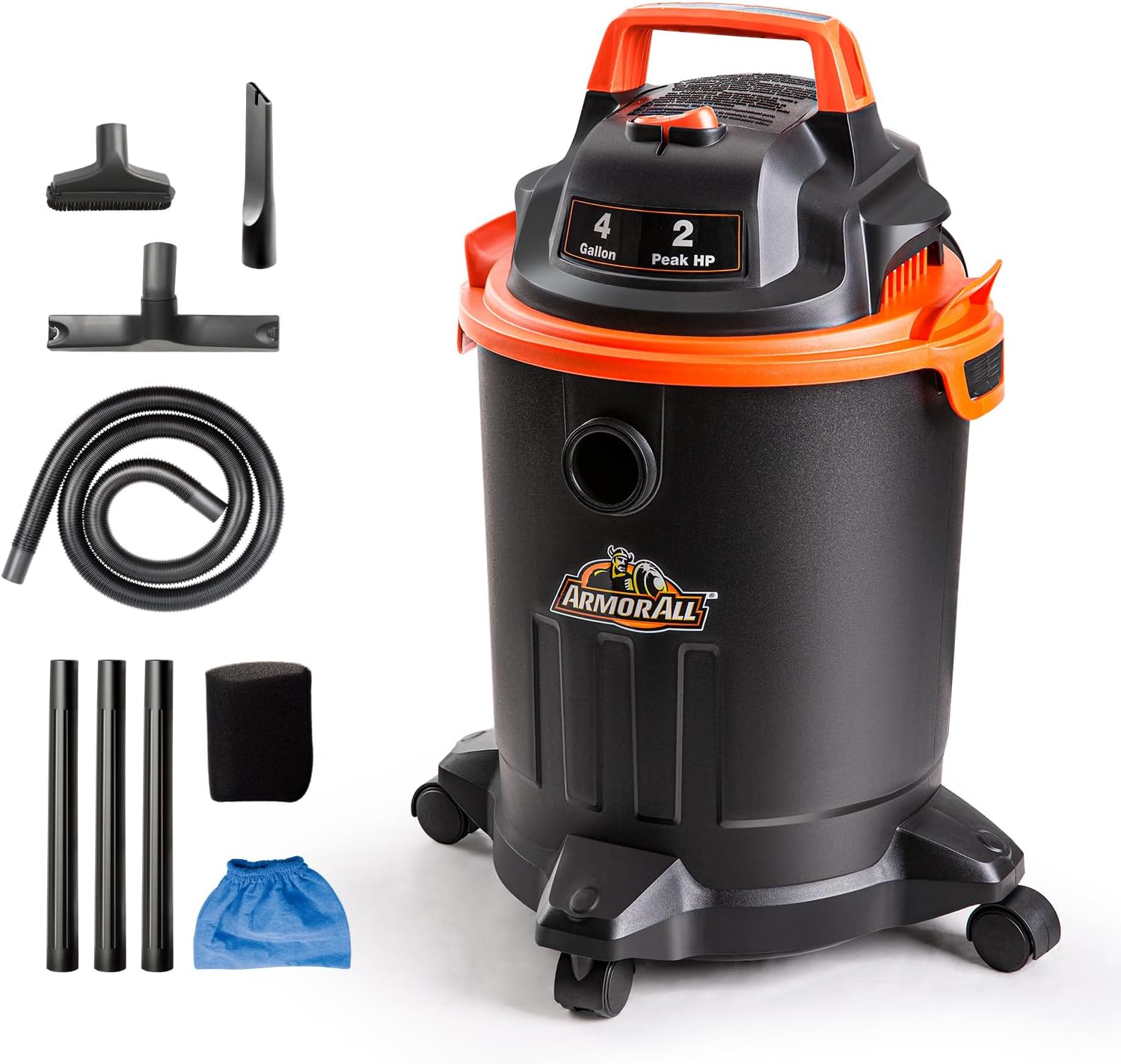 VO405P 0901 4 Gallon Wet/Dry Vac 2.0 Peak HP Shop Vacuum with Nozzles & Brush