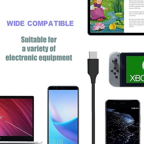 Miniatura 6 de Cargador USB-C de 45 W para cargador Chromebook: Cargador Samsung Chromebook, Asus/Lenovo/Acer/HP/Dell Chromebook USB C, cargador de carga rápida