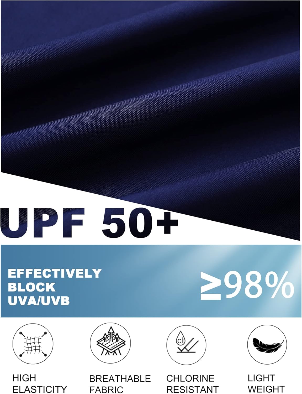 Tournesol Women's Two Piece Rash Guard Short Sleeve Swim Shirts UPF 50+ Built in Bra Swimsuit with Boyshorts with Pockets - Image 5