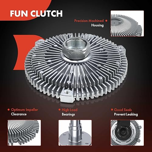 Miniatura 3 de A-Premium Embrague del ventilador de refrigeración del motor compatible con Mercedes-Benz E430 1998-2002, SL500 1999-2002, ML430 ML500 ML55 AMG,
