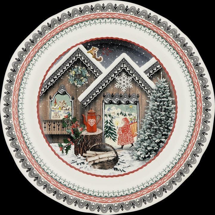 Gien クリスマスプレート 2024 シャレー 2025 ジアン クリスマス