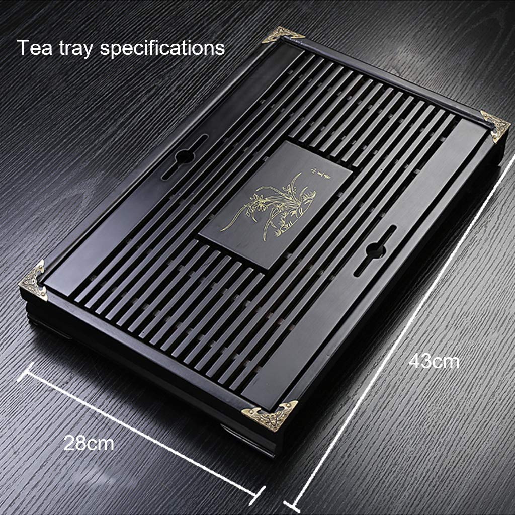 Set Da Tè Gongfu In Ceramica Nera O Turchese – 14 Pezzi, Con Teiera 230 Ml, 6 Tazze, Vassoio, Borsa Portatile, Filtro E Pinze, Per Cerimonia Del Tè