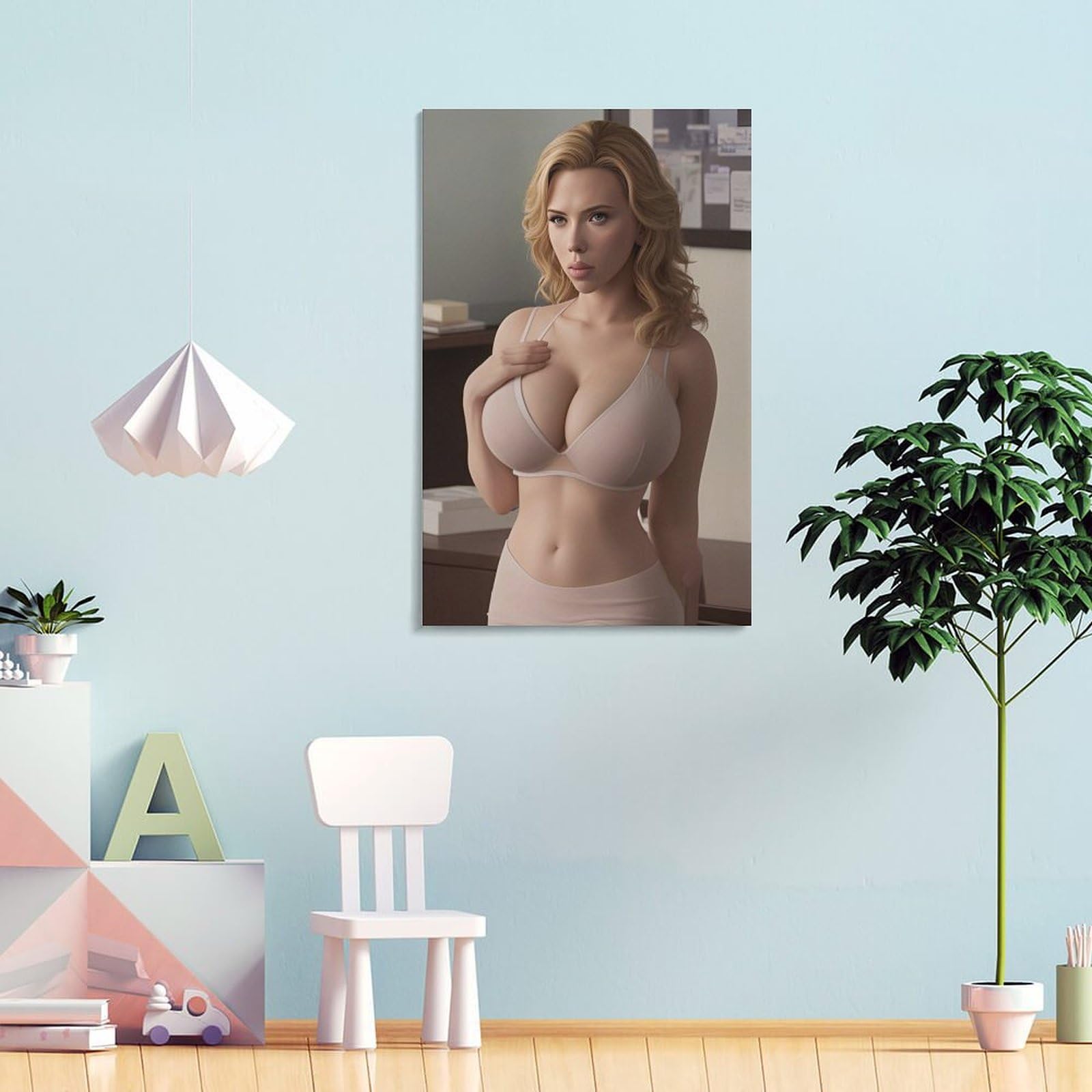 Scarlett Johansson Hot Actress Hot Girl Poster (64) Poster Cool Artworks  Painting Wall Art Canvas Prints Hanging Picture Posters 16x24inch(40x60cm)  : Amazon.co.uk: Home & Kitchen