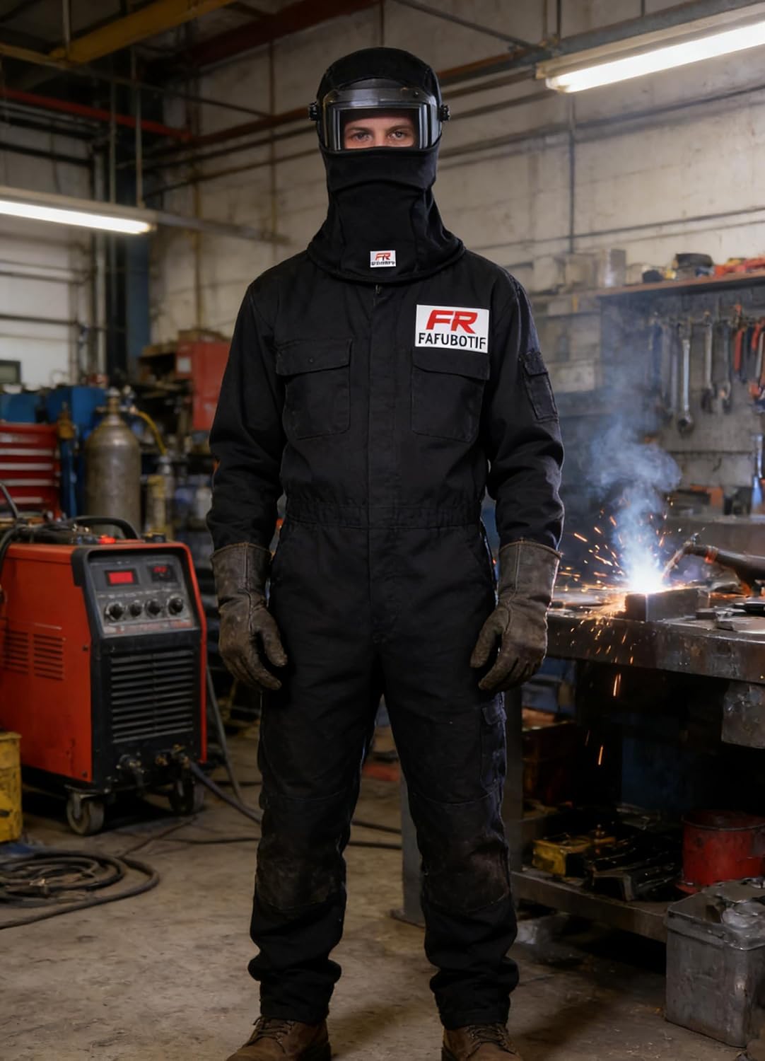 FR Balaclava 10oz Flame Resistant Face Mask Hood Arc Rated CAT1 - One Size - Image 6