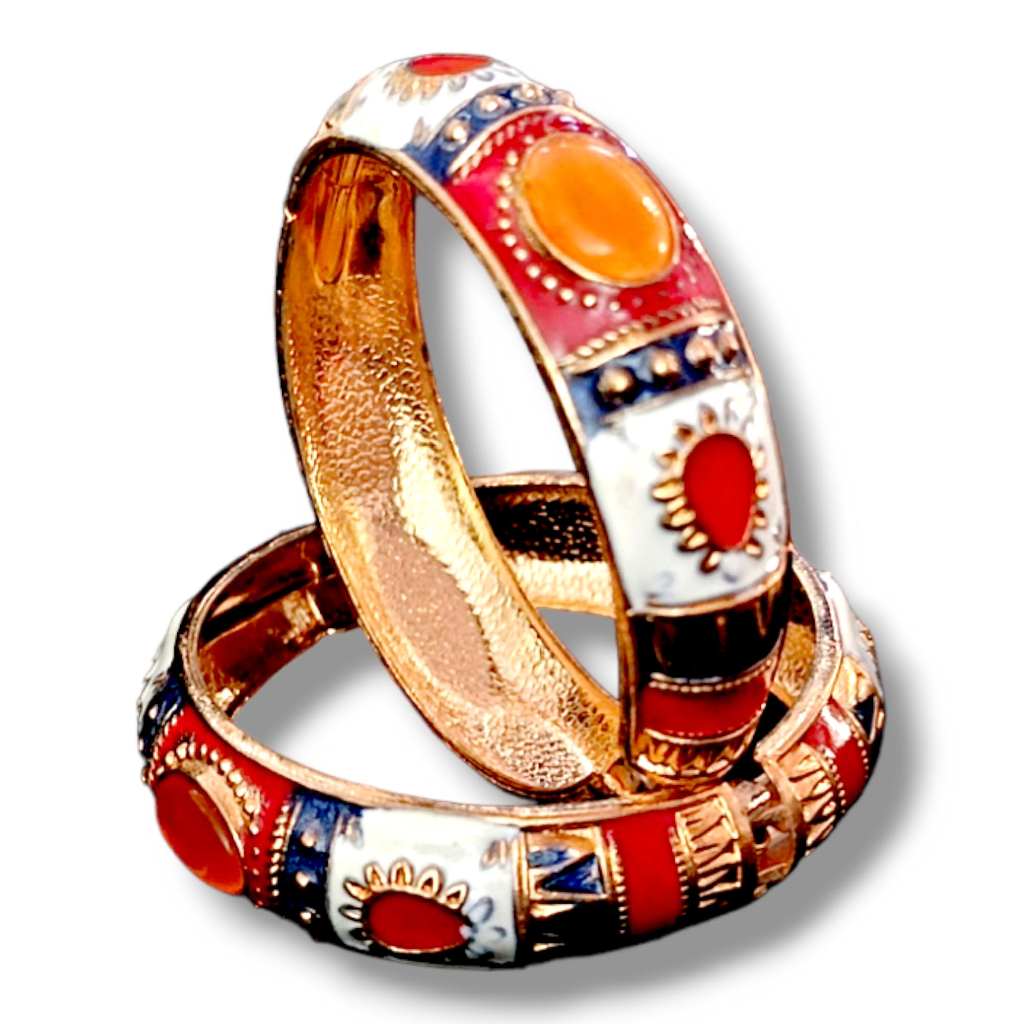 Meenakari bangles stone work multicolour bangles, stylish, trendy latest, fashion, ethnic kada, cuffed bracelet, traditional. handmade, meenakari art Gifts For Women And Girls, Design 4 (B0CDHBJVRN) Amazon Price History, Amazon Price Tracker