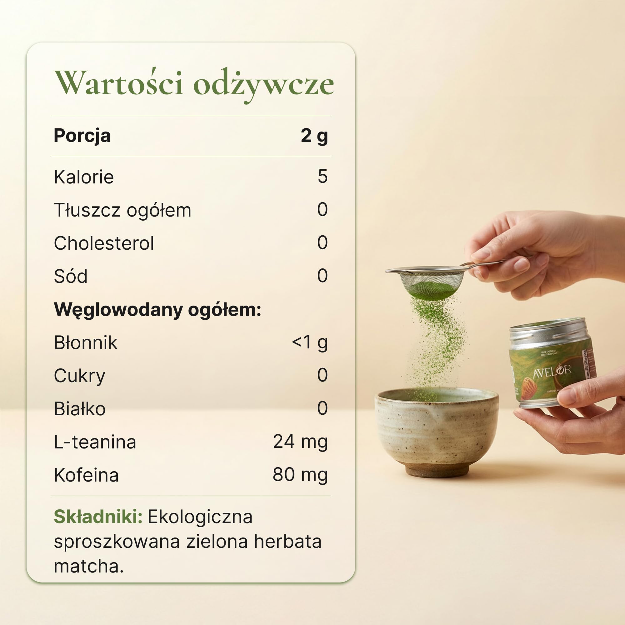 Avelor Sabi Matcha Herbata w Proszku (500 g) – Opakowanie Gastronomiczne – Authentic Ceremonial Grade – Czystość Potwierdzona Laboratoryjnie (Bez Pestycydów) – Dla Baristów, Kawiarni i HoReCa