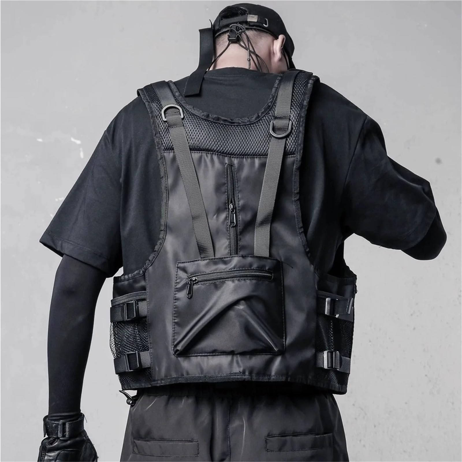 Chaleco Multibolsillos Chaleco de Carga Impermeable y Funcional for Exteriores, for Hombre y Mujer, sin Mangas, con múltiples Bolsillos para Cámping Fotografía Caza