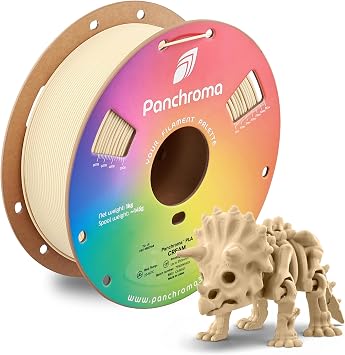 Panchroma PLA Krem 3D Yaz c  Filamenti, 1,75 mm, 1 kg Makara, Kolay Bask , Y ksek H zl  Bask , Dola maz, AMS Uyumlu, Oyuncaklar, Dekor, Minyat rler, Modeller ve Cosplay i in M kemmel