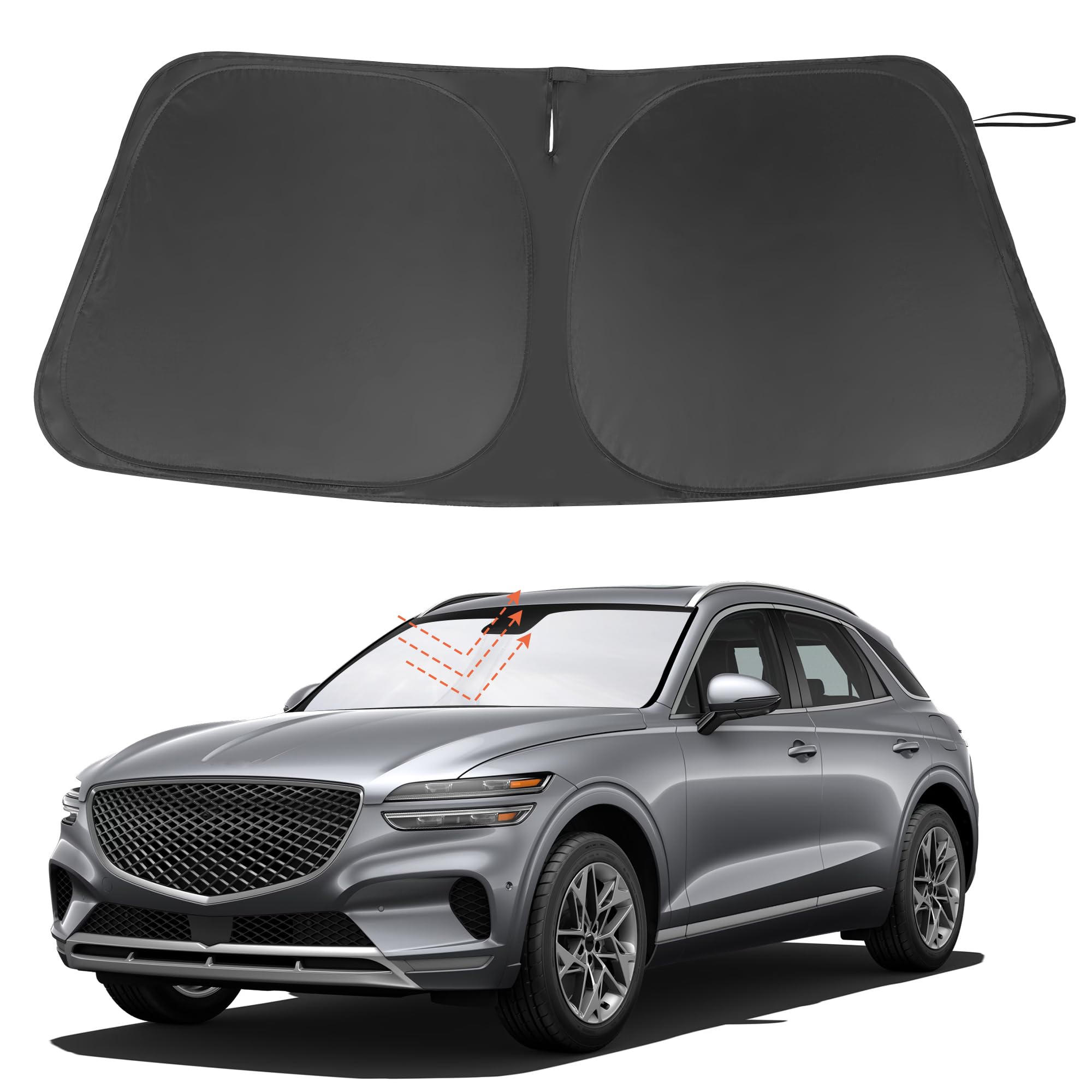 Windshield Sun Shade for 2022-2026 Genesis GV70 Accessories