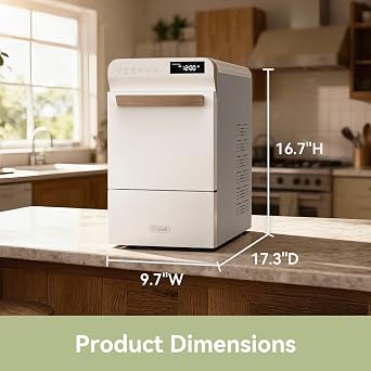 Gevi Nugget Ice Maker Countertop with Programmable Timer, 40 lbs/24H