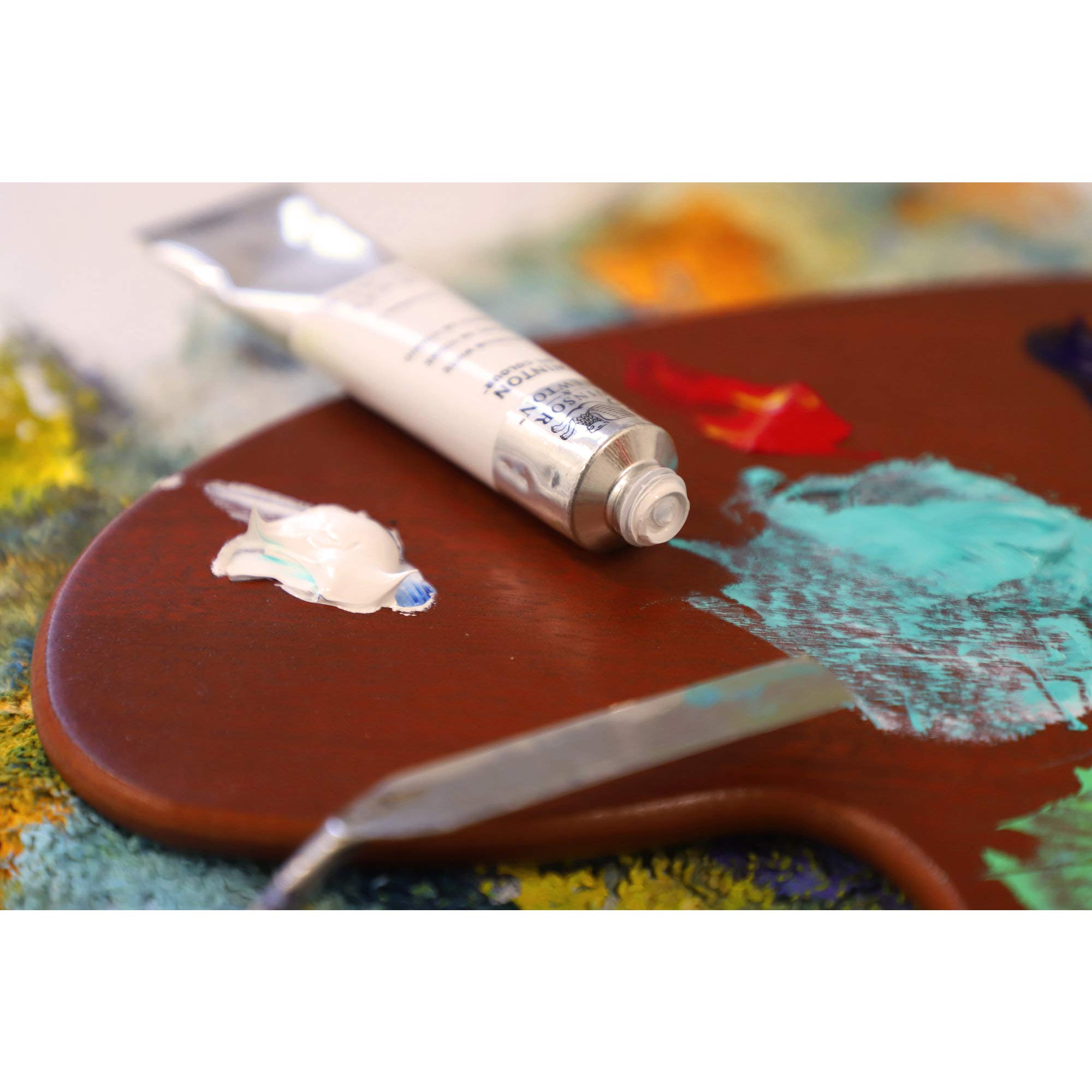Winsor & Newton 1490691 Winton zestaw farb olejnych, wysokie stężenie pigmentu, dobre krycie i siła barwienia, 8 farb olejnych w tubkach 21 ml