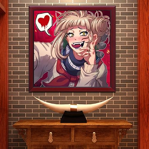 Miniatura 2 de FURENMA - Kits de pintura de diamantes 5D para adultos y niños principiantes bricolaje japonés animado redondo de cristal bordado para decoración