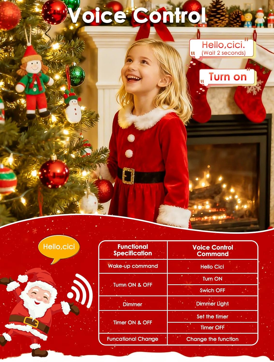2026 New Voice Control Connectable 2PK 164FT 400LED Christmas String Lights Indoor Outdoor with Remote | Smart Twinkle Fairy String Lights 12 Modes & Timer for Xmas Tree Decor (Warm White)