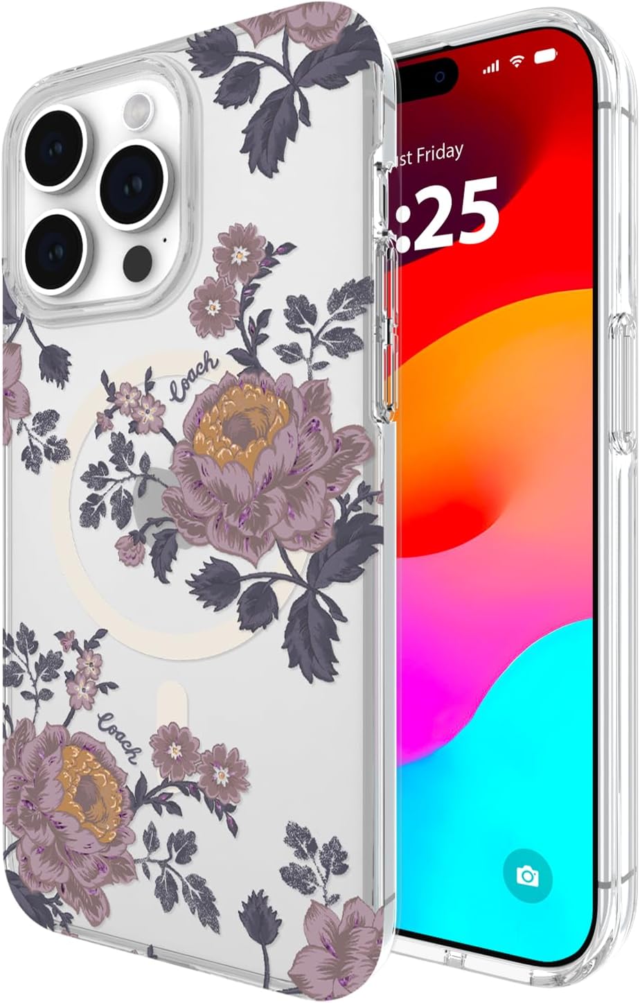 Coach iPhone 15 Pro Max Case, Compatible with MagSafe - Moody Floral