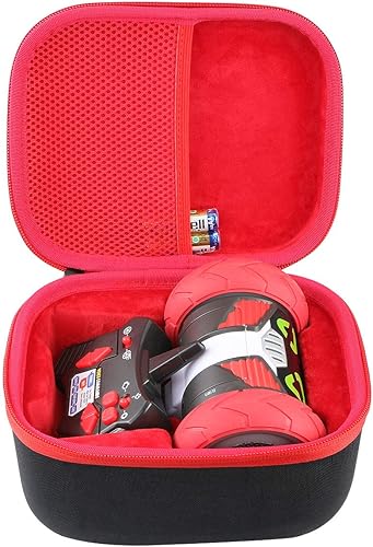 co2CREA Hard Case Replacement for Really RAD Robots Turbo Bot Electronic Remote Control Robot (Black Case + Inside Red)