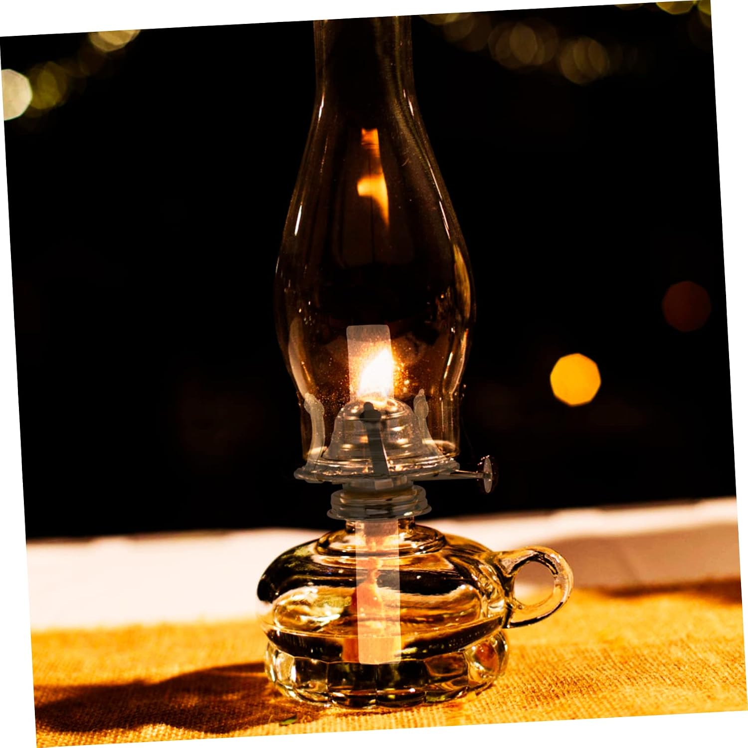 OSALADI 5sets Kerosene Lamp Burner Wick Holder and Oil Lamp Wick Replacement for Indoor and Outdoor Use