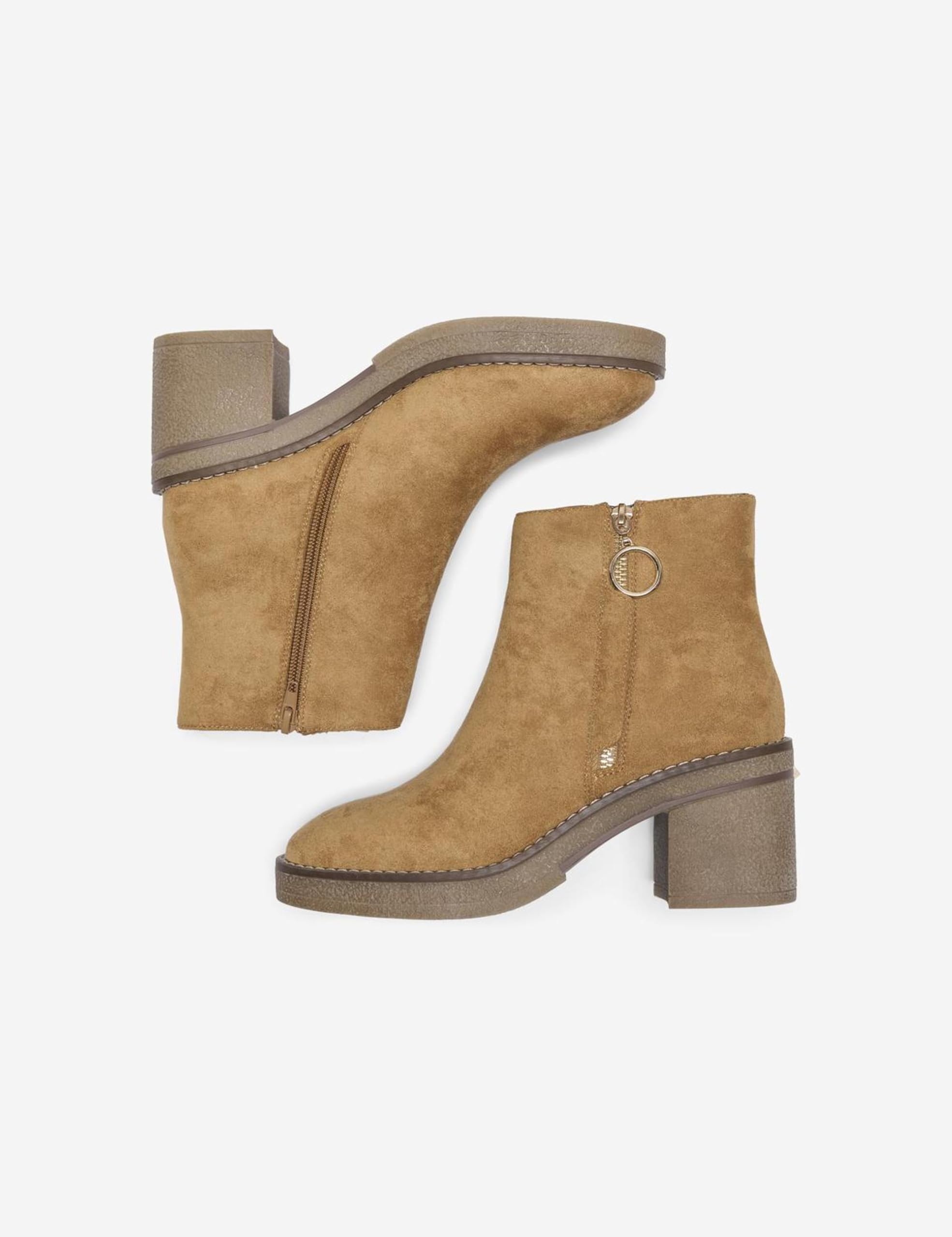 ONLY, Onlbabette Zipper Heeled Boot Mujer