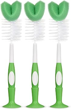 Amazon Basics Bottle Brush Pack of 3, White Previously Mama Bear