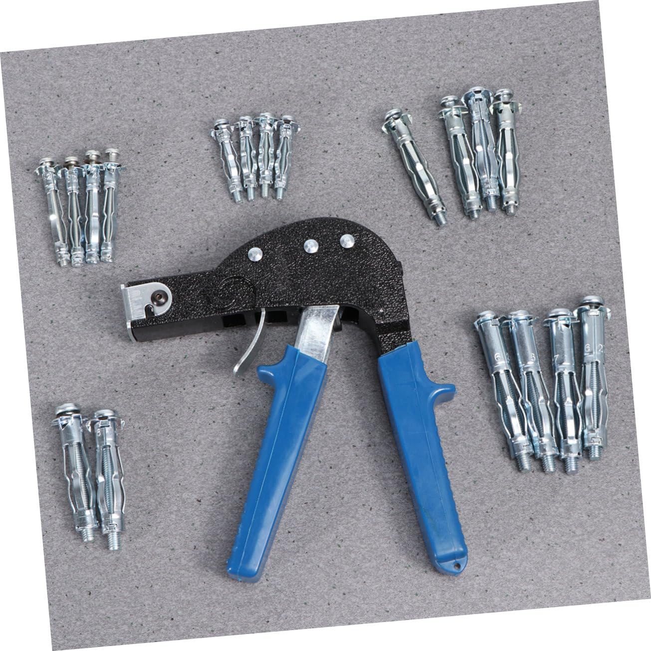 STOBAZA 19pcs Hollow Wall Anchor Kit Drywall Screws Setting Tool Sheetrock Anchors Cavity Plasterboard Plugs